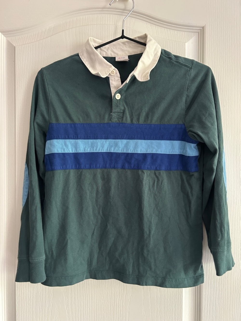 Hanna Andersson 130 8 long Sleeve collar shirt